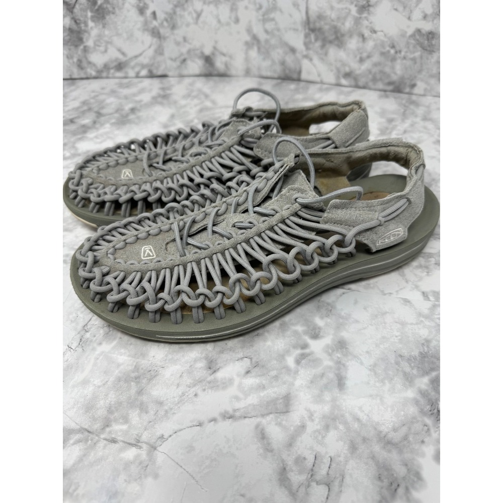 Keen Uneek 🩶Sandals Monument Grey Woven Cord Hybrid Shoes Coastal Hiking 9 - Picture 2 of 7
